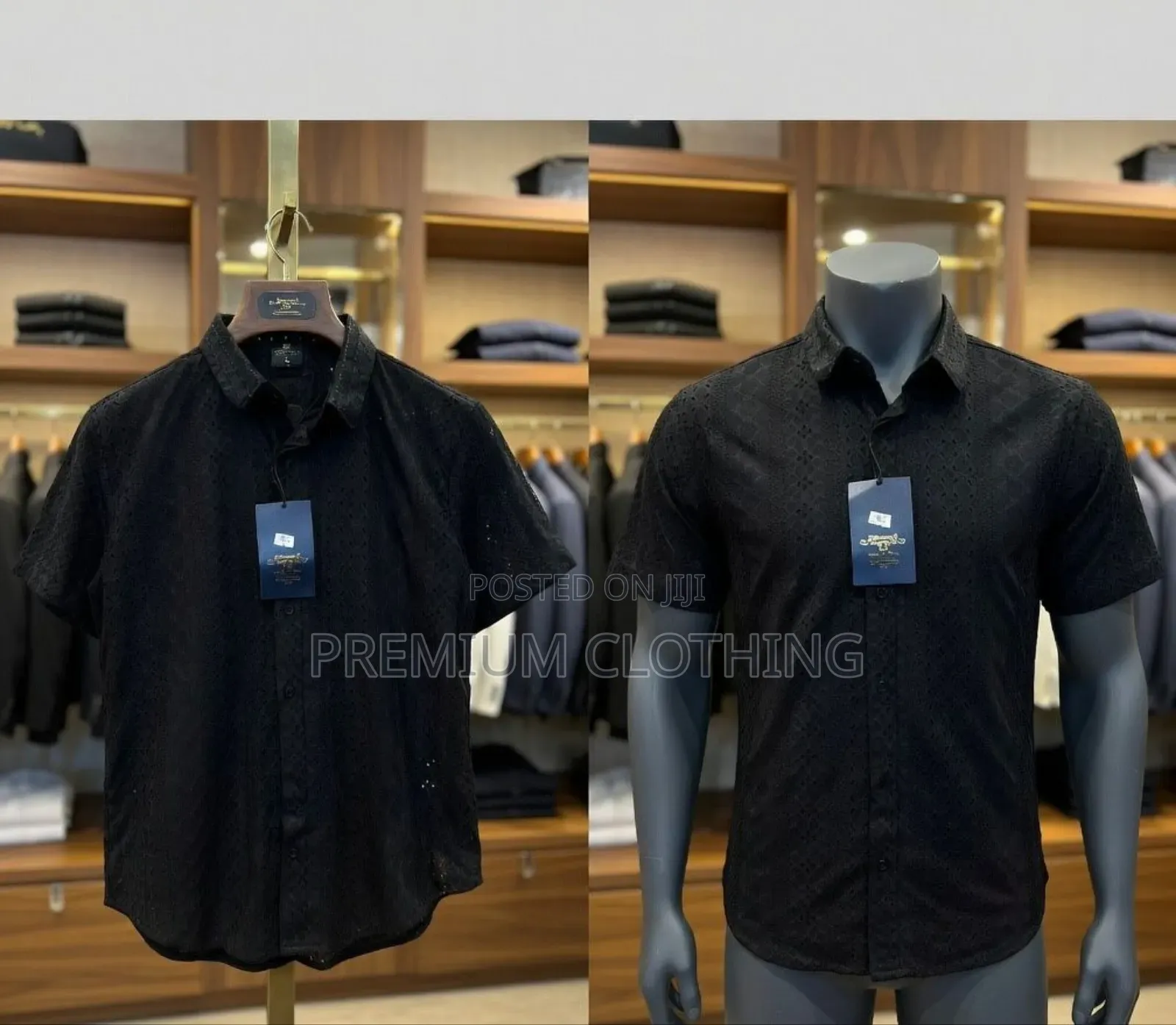 Neat Short Sleeve Net Shirt