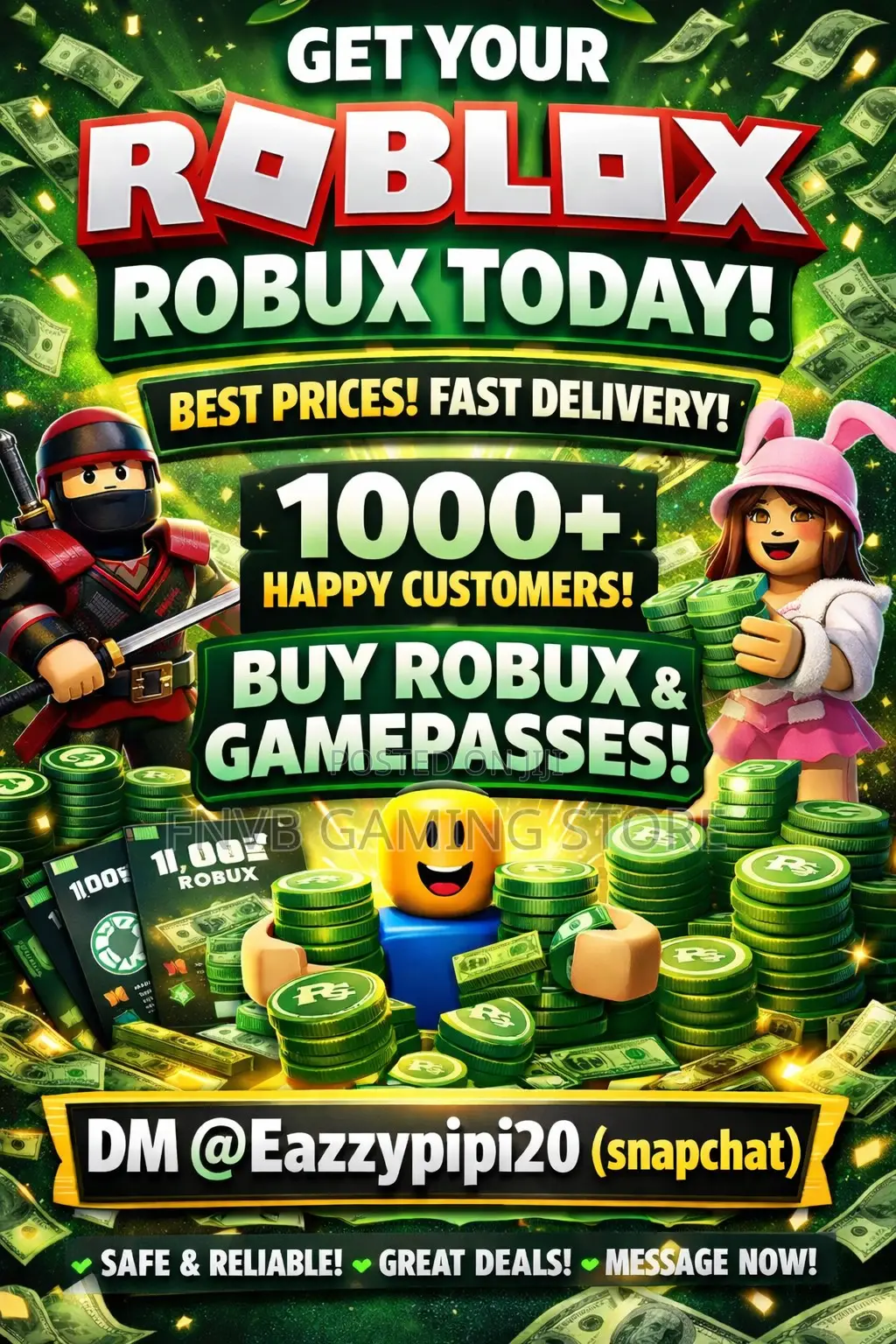 Buy Cheap Robux v-Bucks in Ghana – Fast Delivery