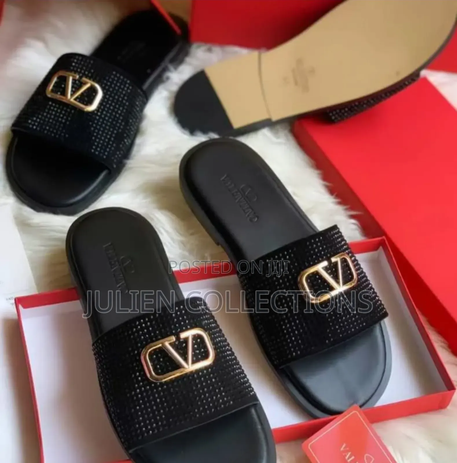 Original Valentino Black Sandals