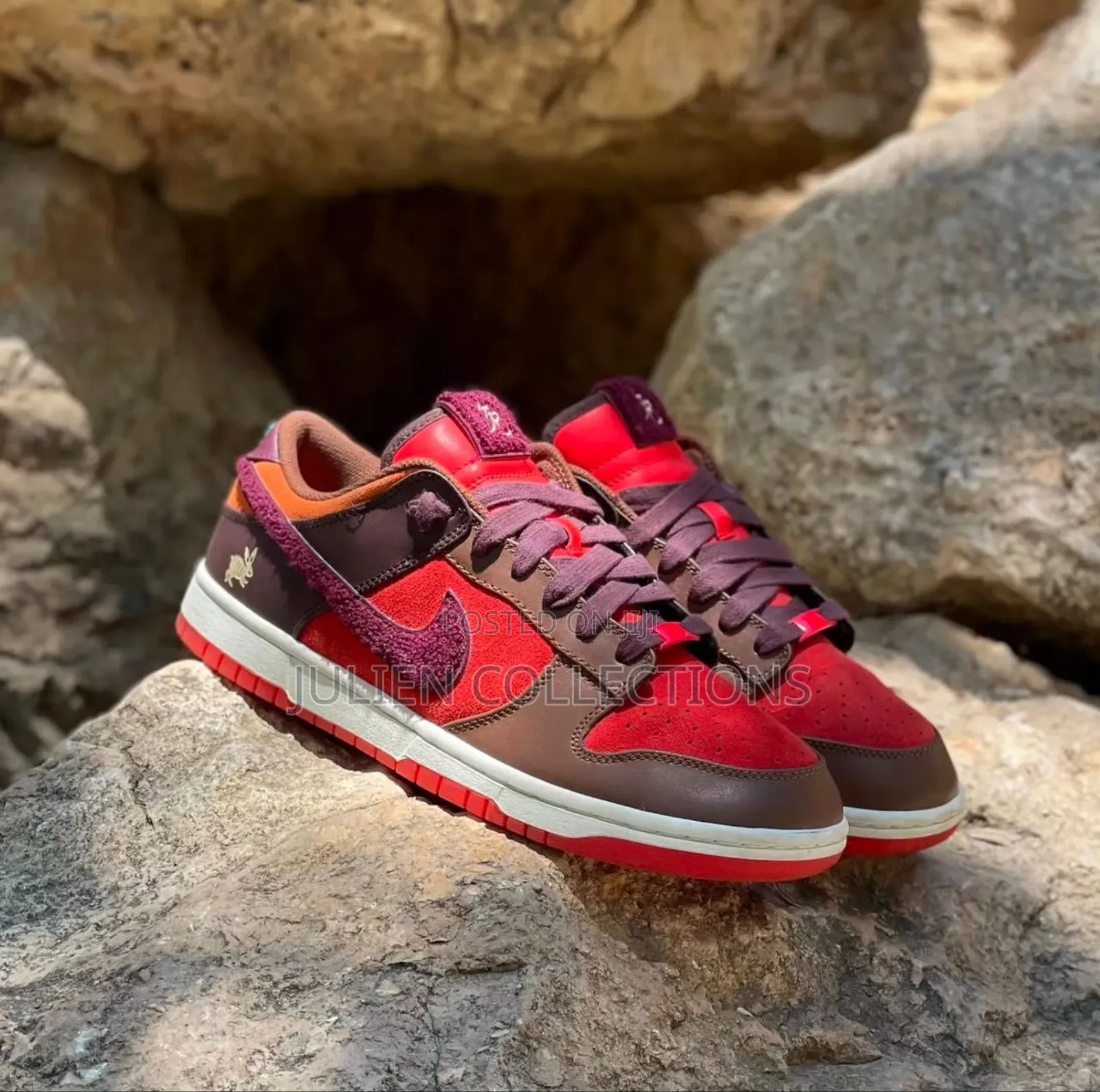 Nike Sb Dunk Low Rabbit Red Brown N White