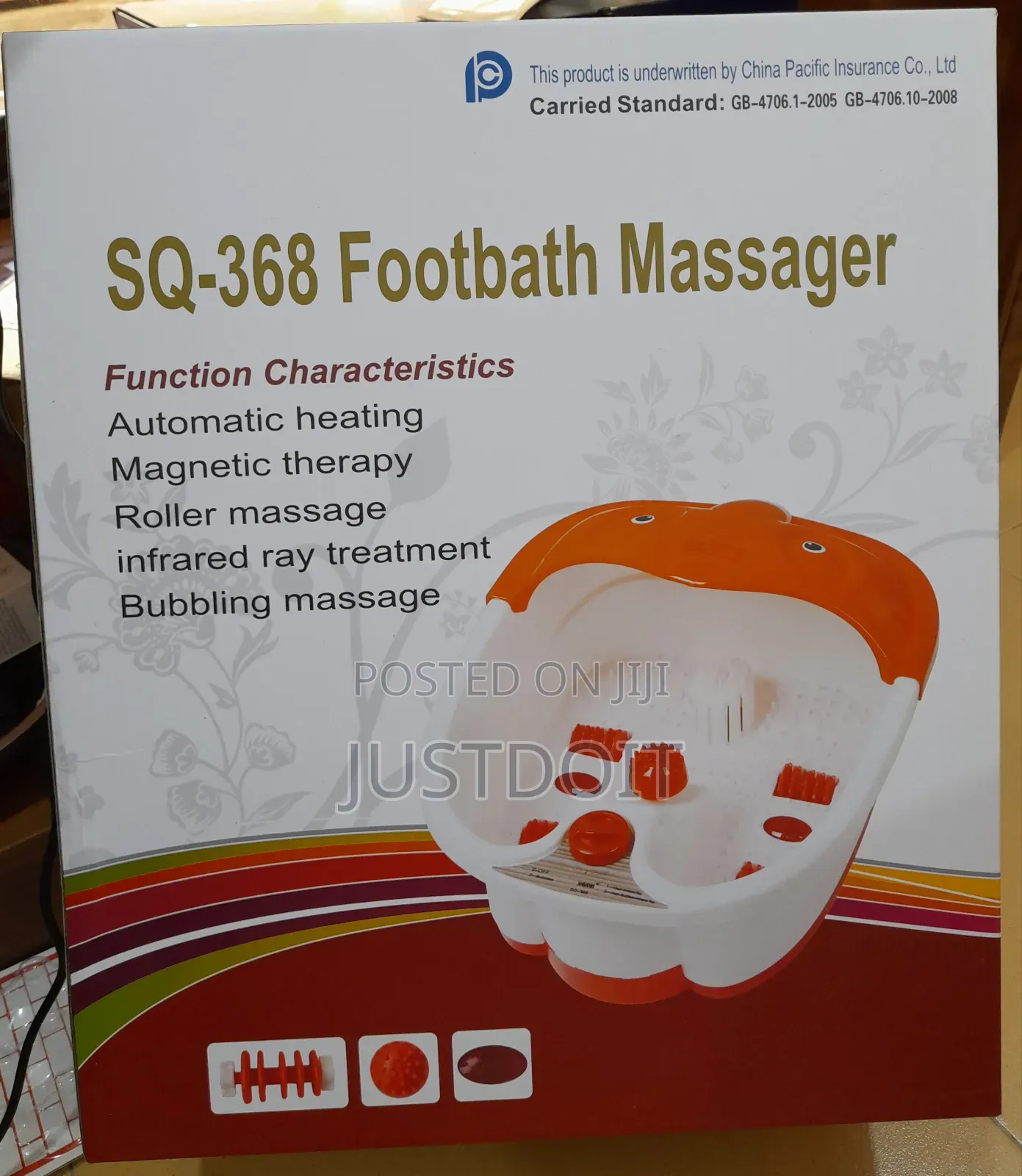 Sq- 368 Footbath Massager / Pedicure Bowl