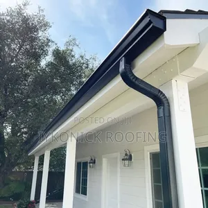 PVC Rain Gutter Downspout Installation