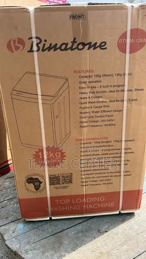 Binatone 12kg Fully Automatic Top Load Washing Machine
