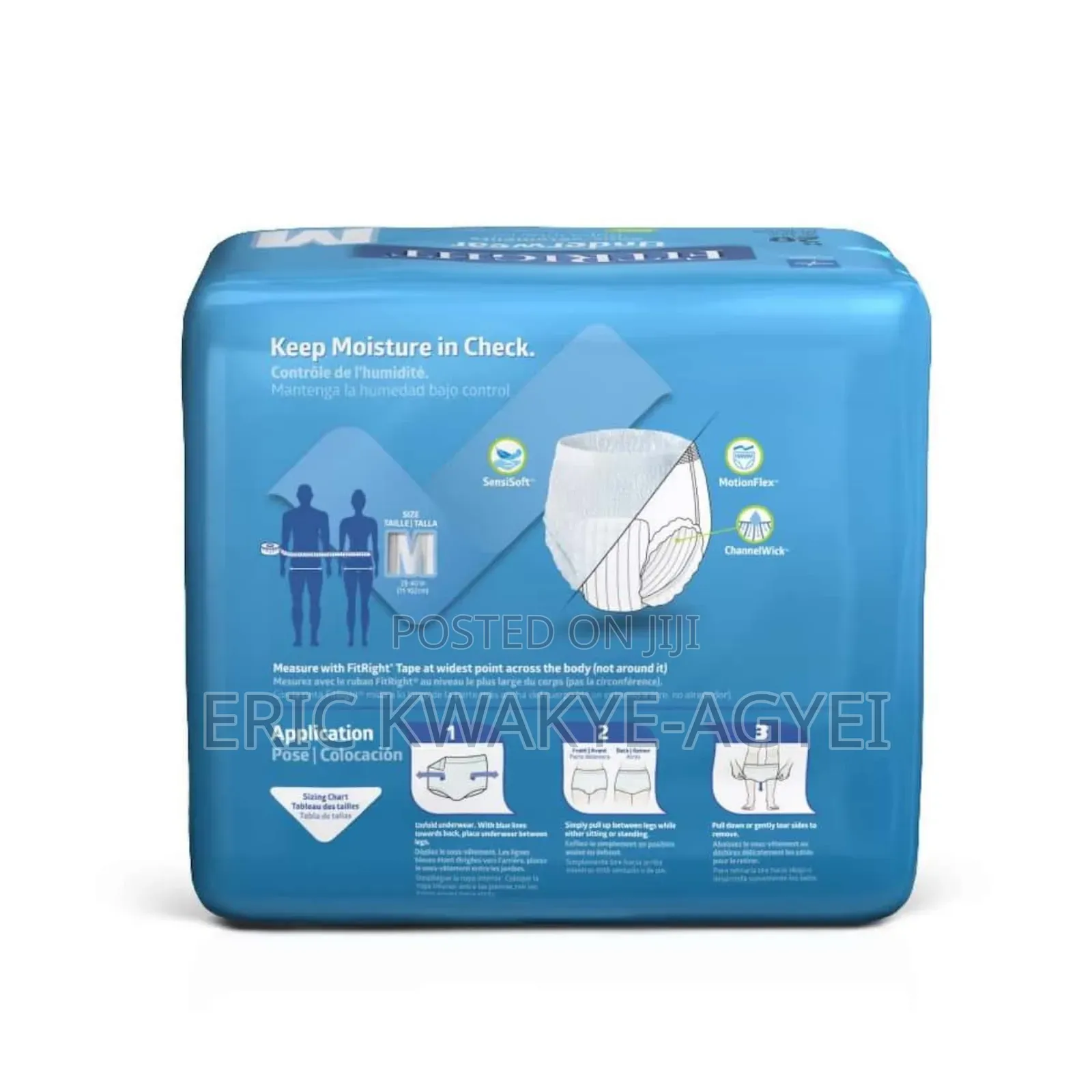 Fitright Ultra Underwear, Incontinence Supplies, Size M,