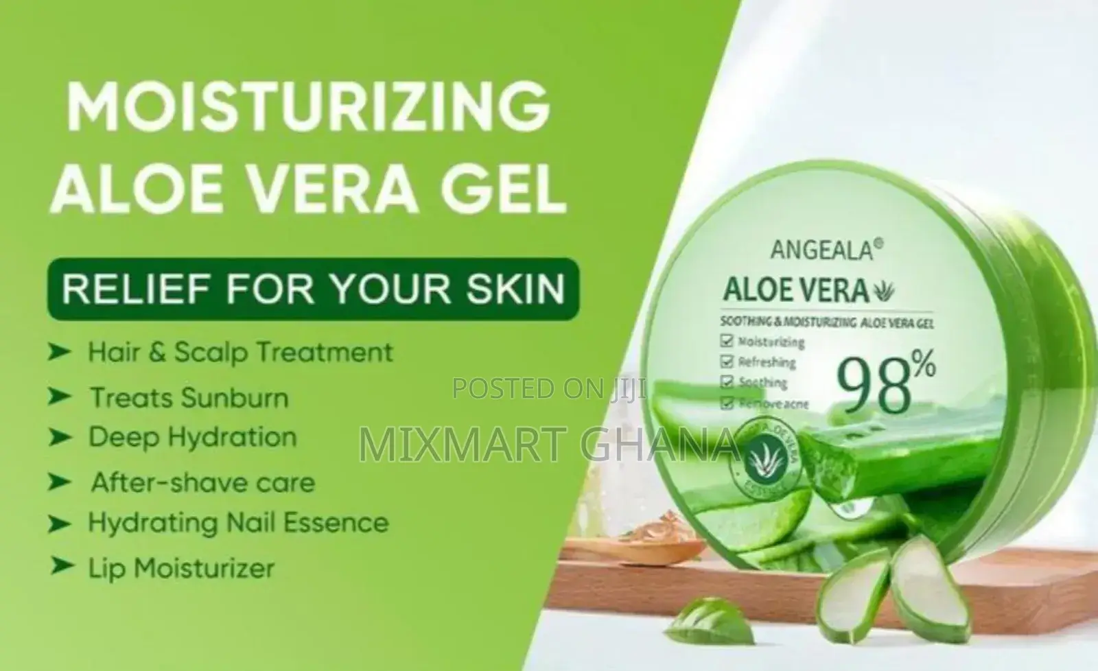 Organic Aloe Vera Moisturizing Face and Skincare Gel