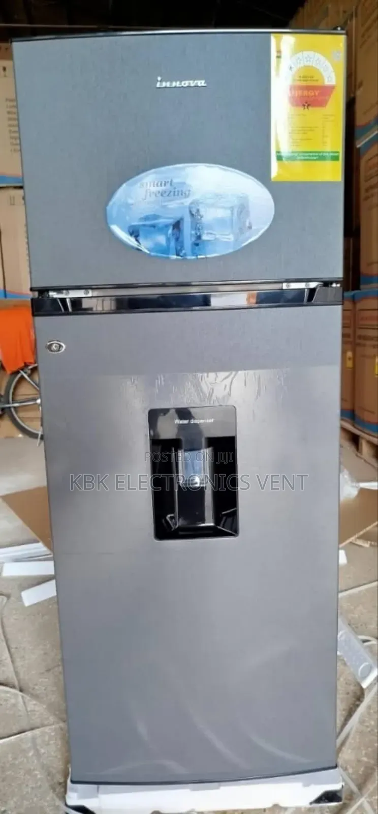 Innova 210liter Double Door Fridge With Water Dispenser