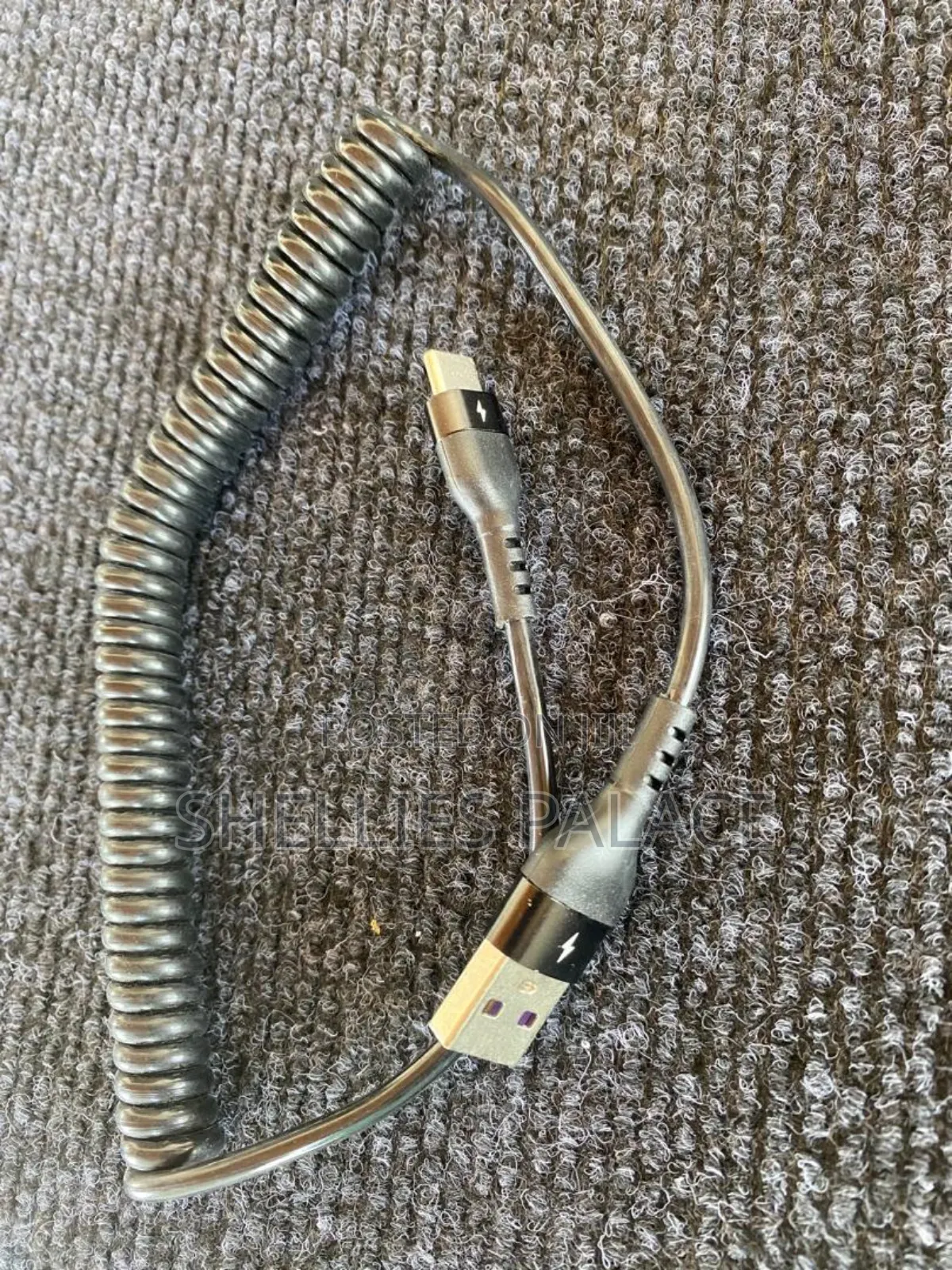 Aunont 66w 5a Usb Spring Car Fast Charging Cable