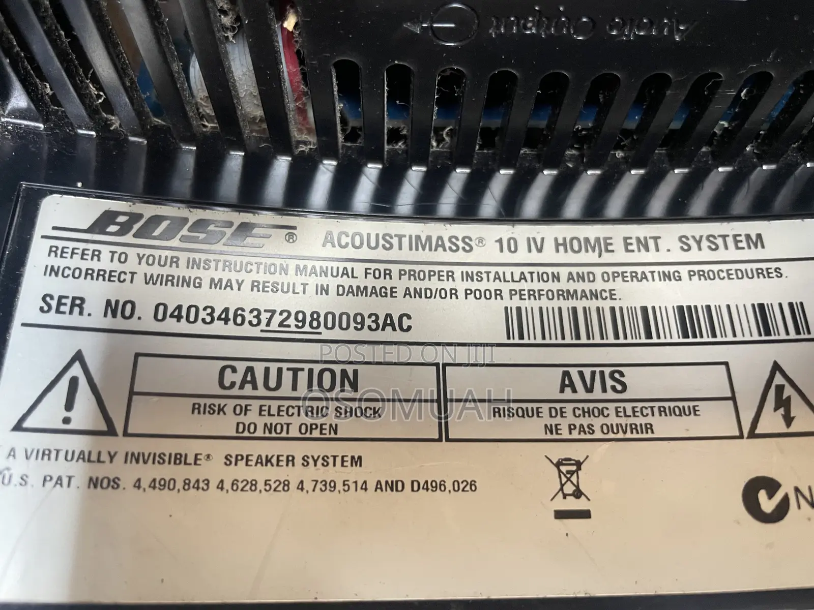 Bose Acoustimass 10 Version Iv
