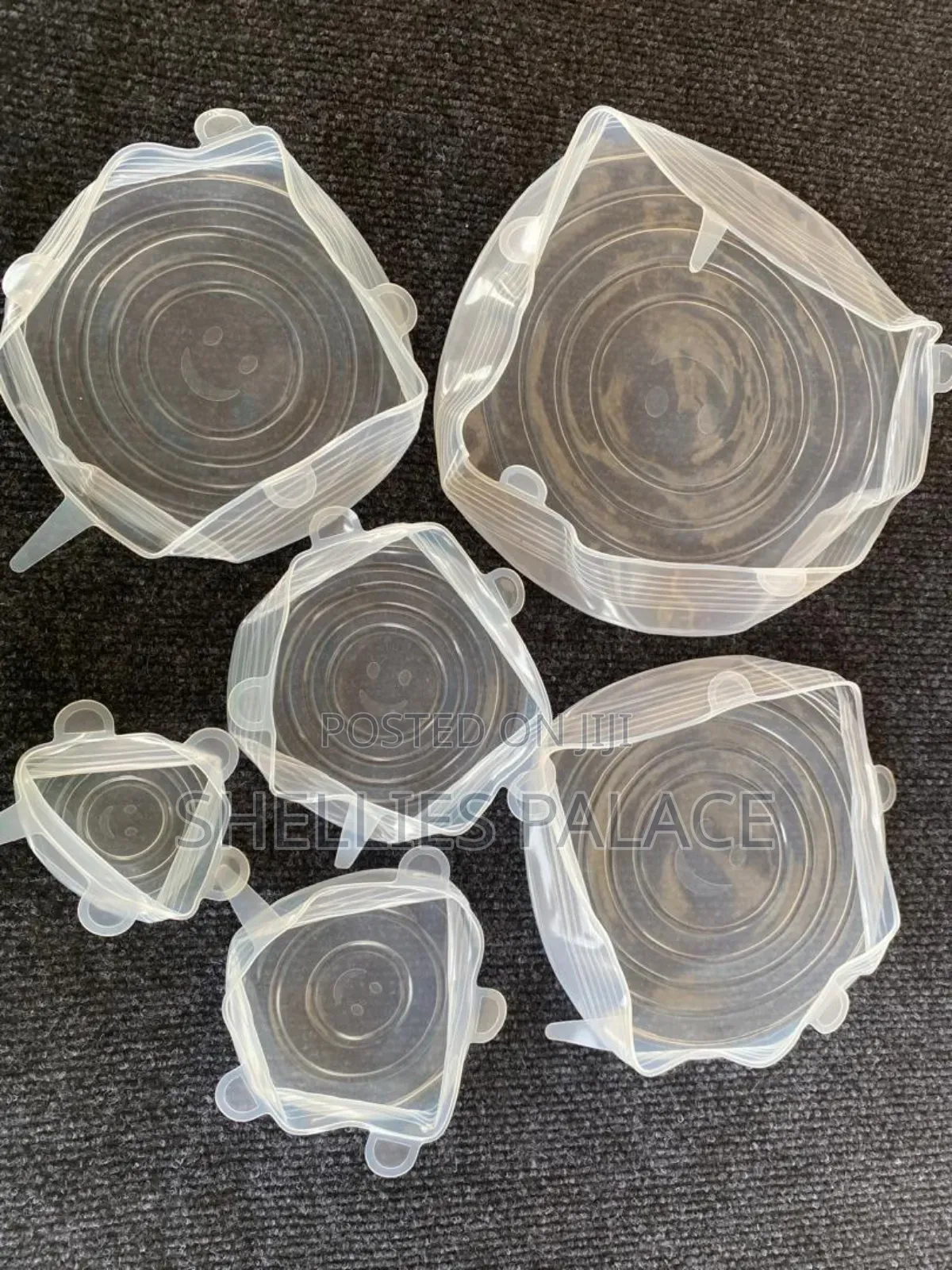 6 PCS/Set Food Silicone Cover Cap Lids for Cookware Bowl