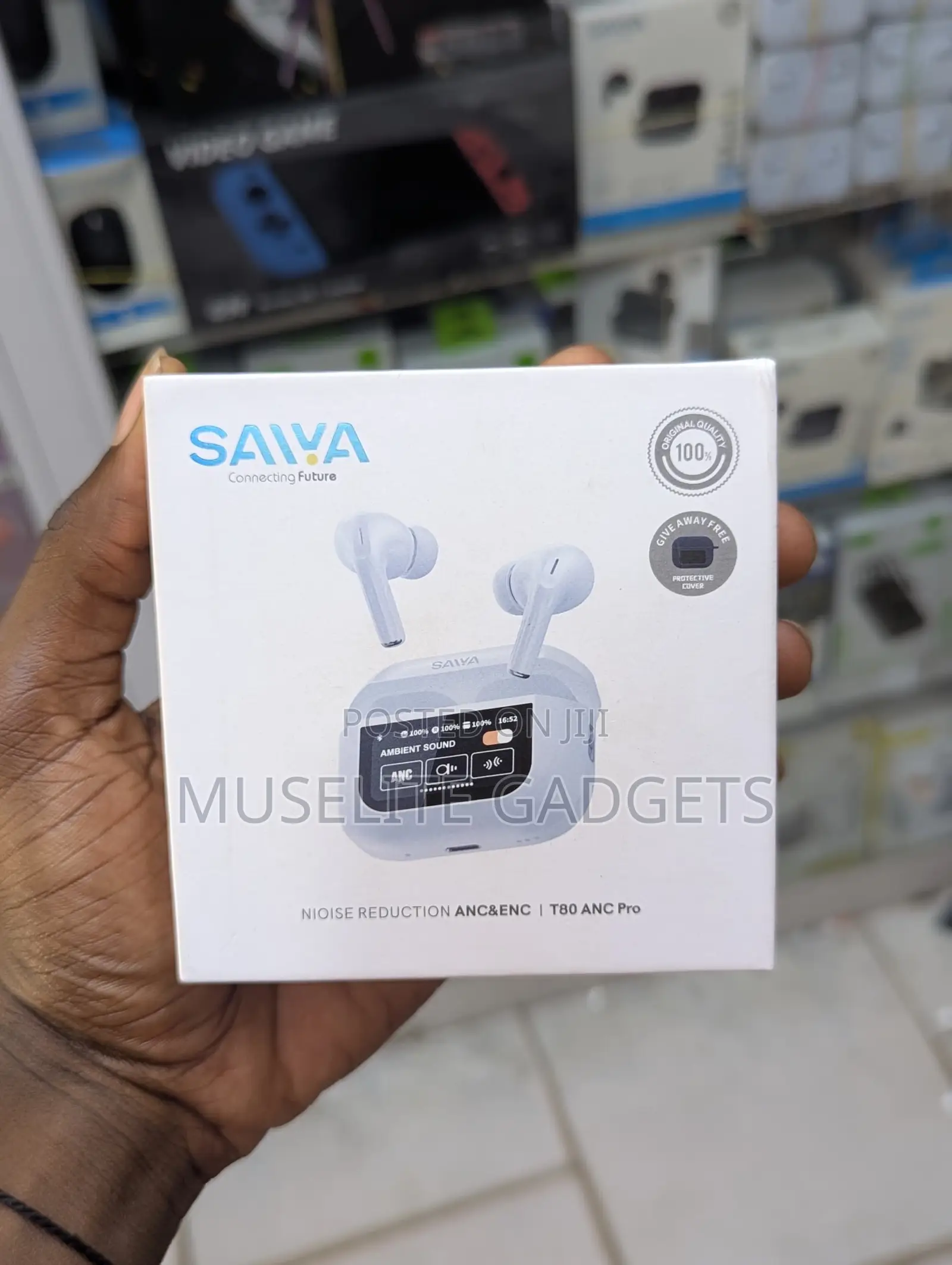 Saiya T80 Anc Pro Earbuds - Noise Cancelling, Deep Bass, Clear Calls