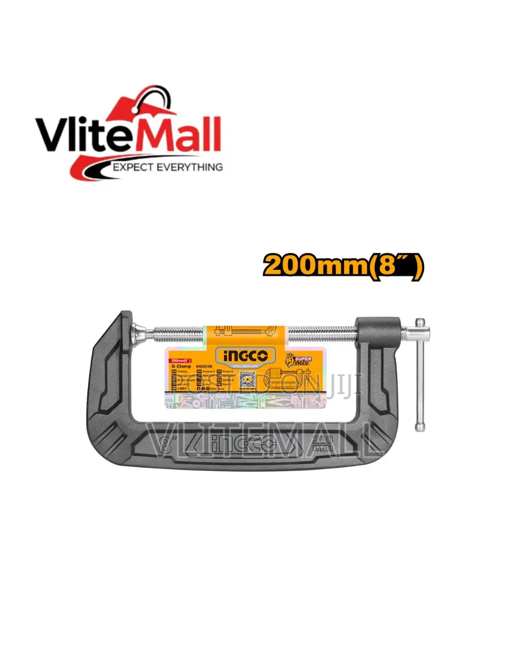 G Clamp Size: 8 Inch (200mm) Hgc0108