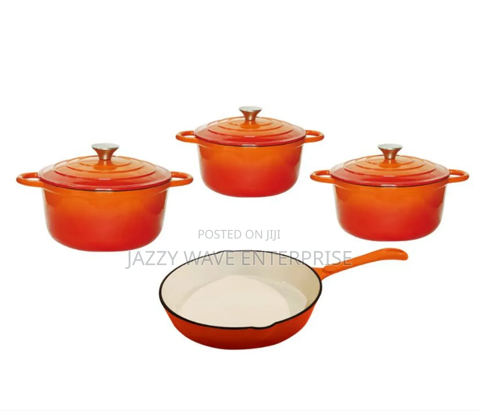 4 Set Cast Iron Nonstick Cookware