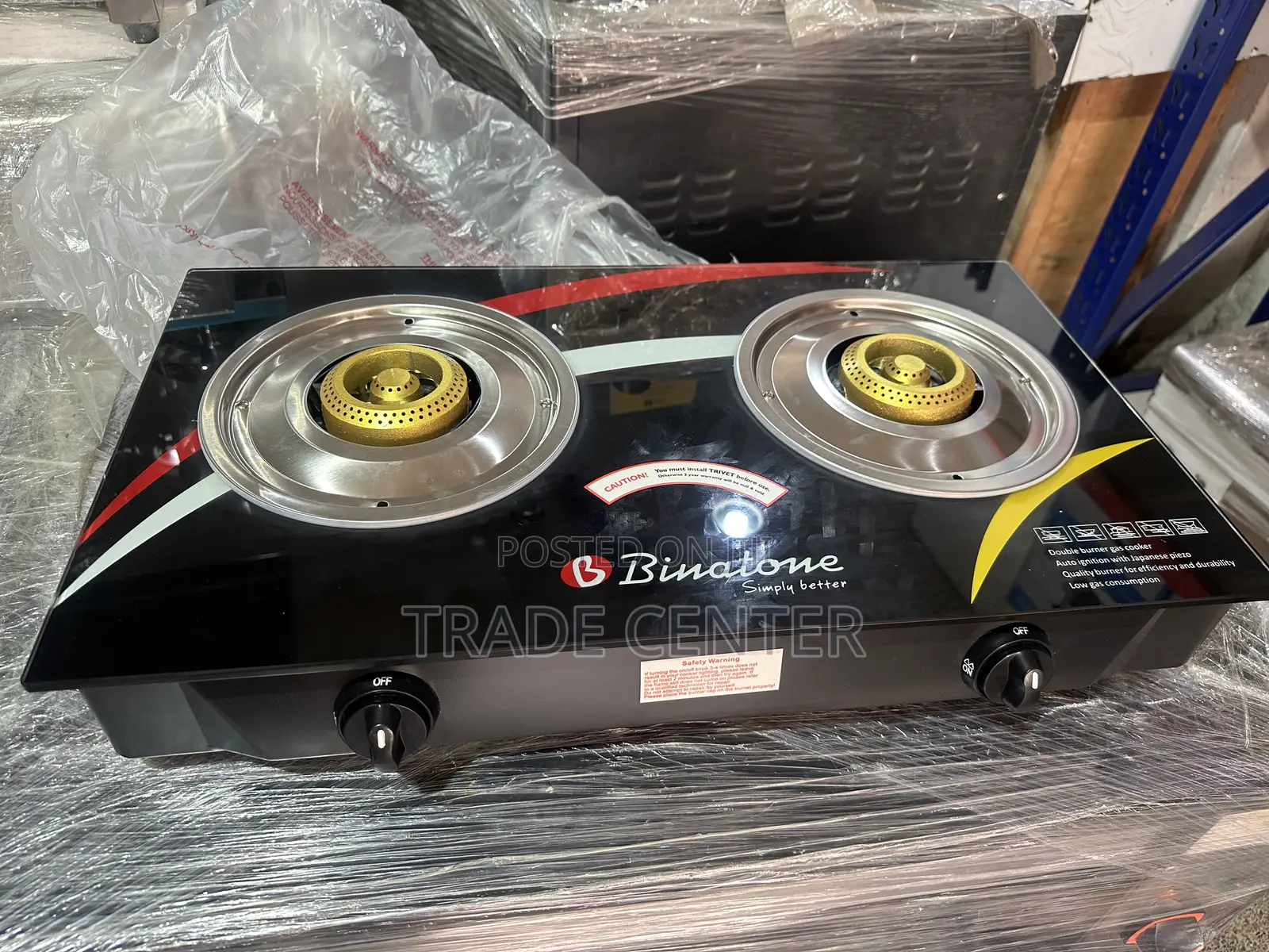 Binatone 2 Burner Table Top Gas Cooker