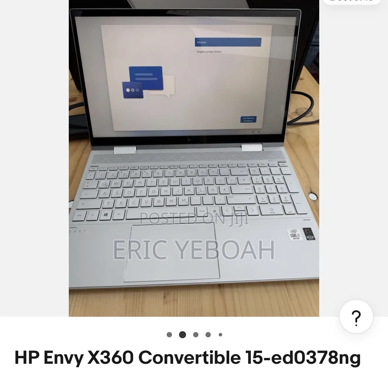 Laptop HP 15-fd0290ns 16GB Intel Core i7 SSD 1T