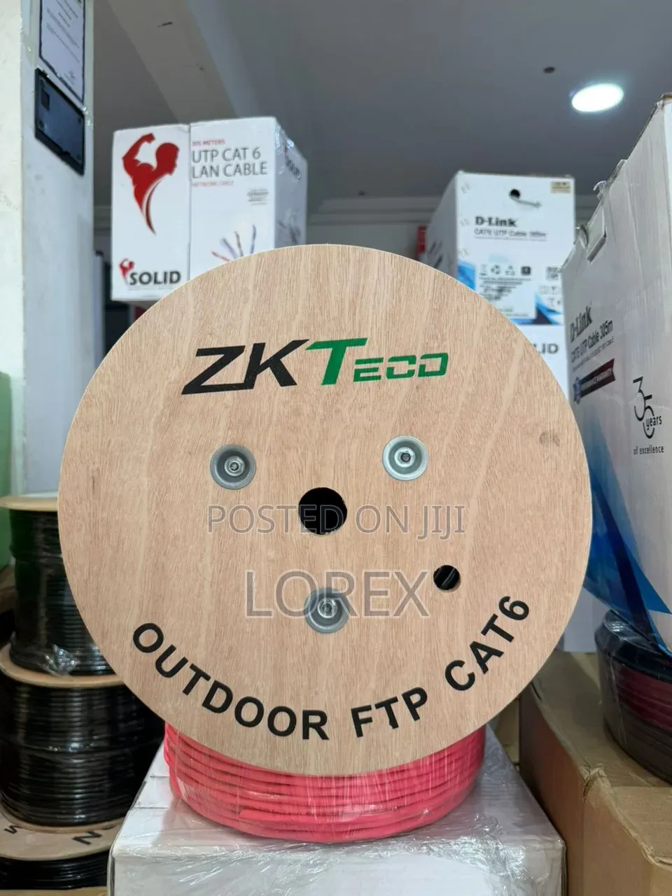 Zkteco Cat6 Cable FTP 4pairs Twisted Cable 24awg Copper-Clad Aluminium