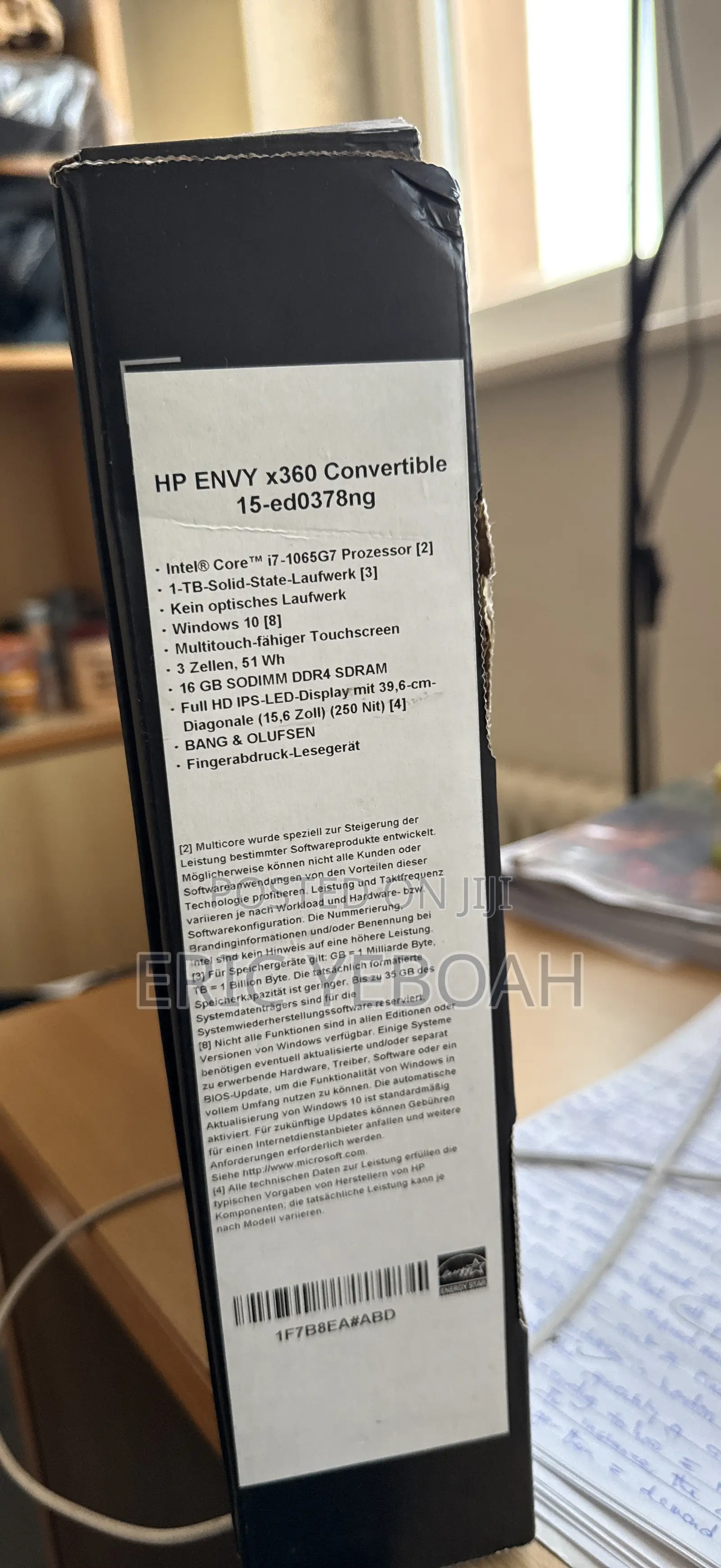 Laptop HP 15-fd0290ns 16GB Intel Core i7 SSD 1T