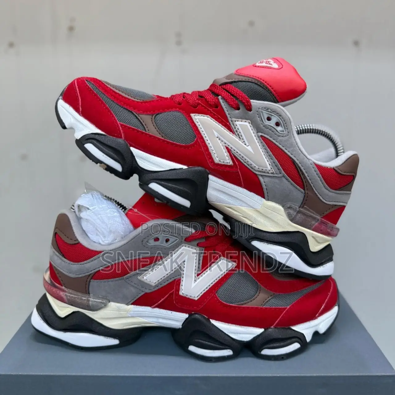 New Balance Nb 9060 Red Wine Cream N Black