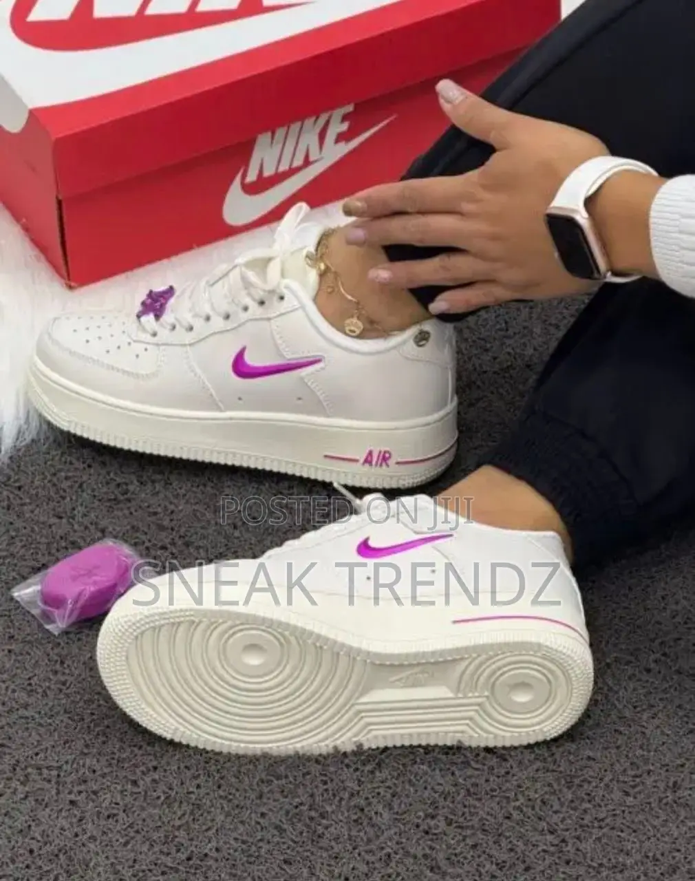 Nike Air Force 1 Af Cream Purple