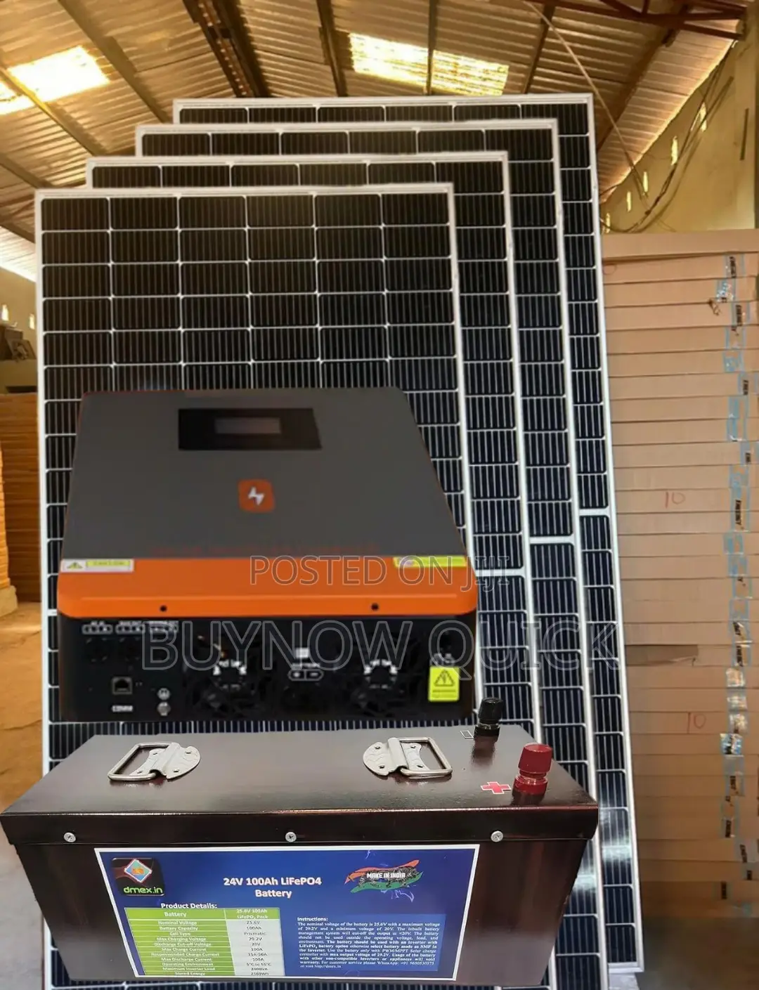 Complete 24v 4.2kw Inverter Lithium Solar Promo! Goodbye to Ecg