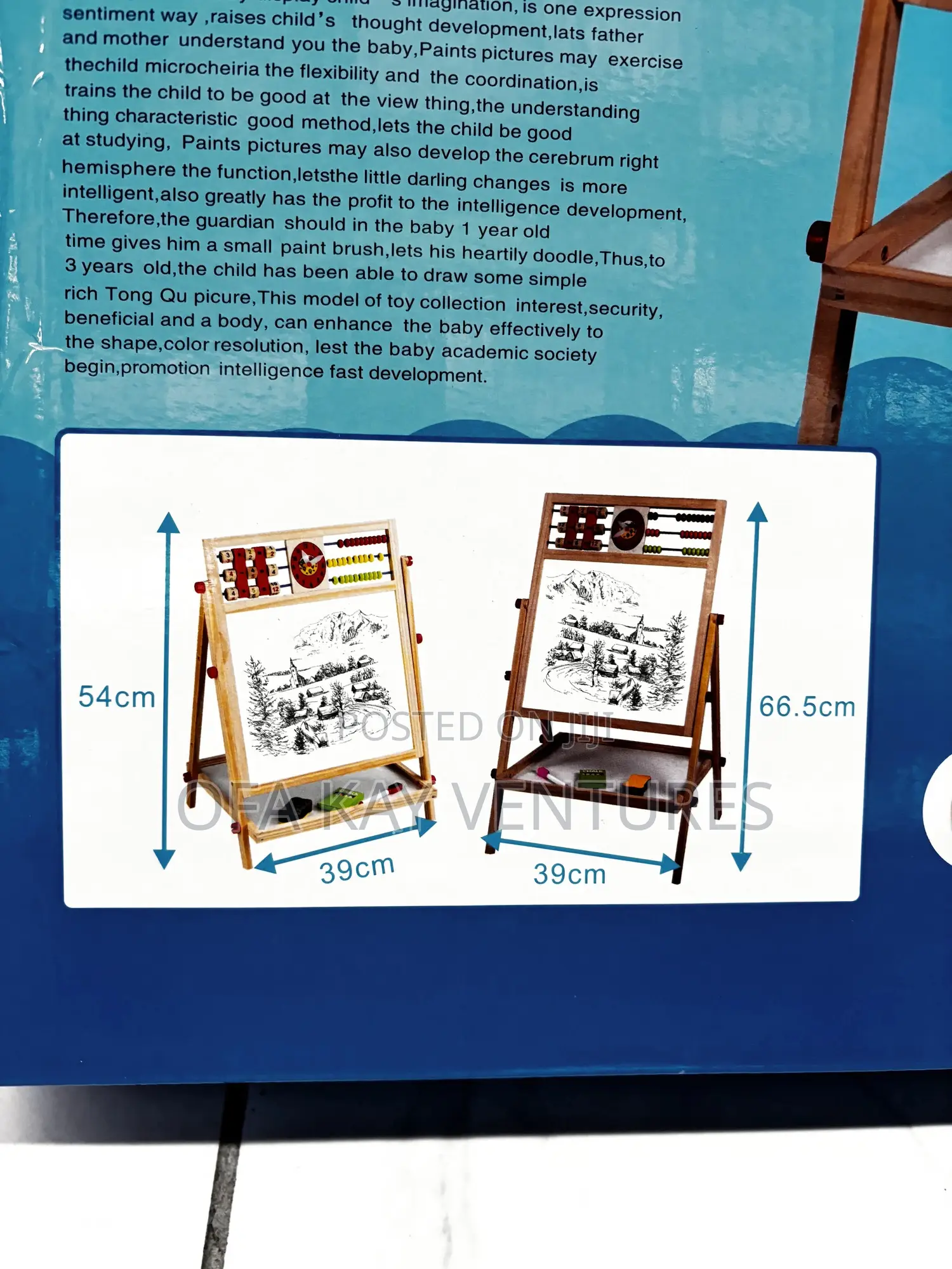 Kids Learning And Drawing Board With Abacus