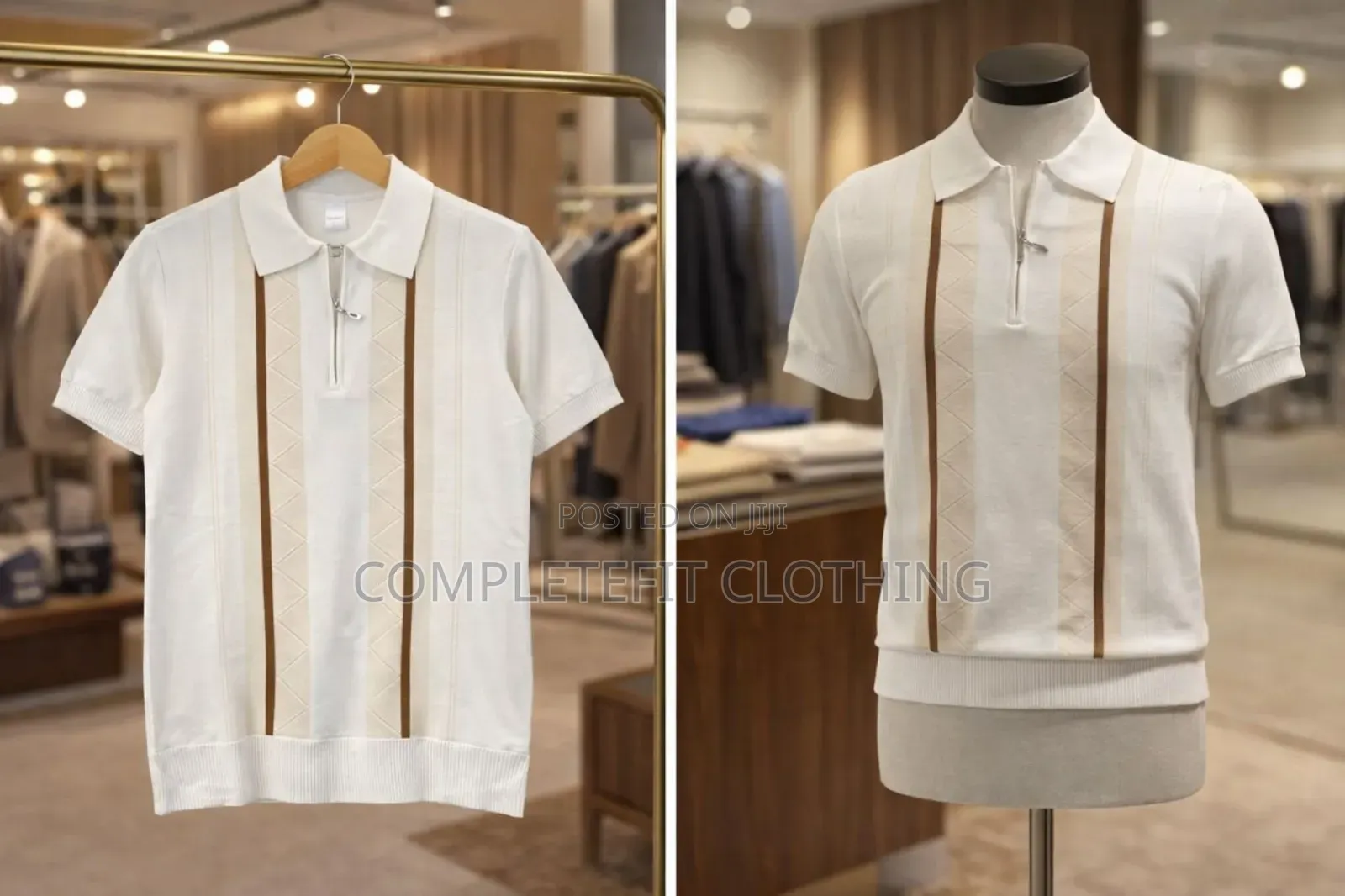 Neat Men's Knitted Shirts in Sizes