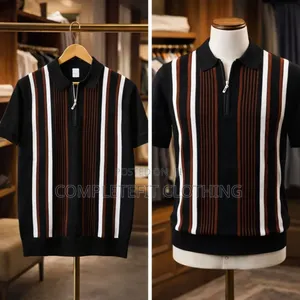 Original Men Knitted Shirts #Black#