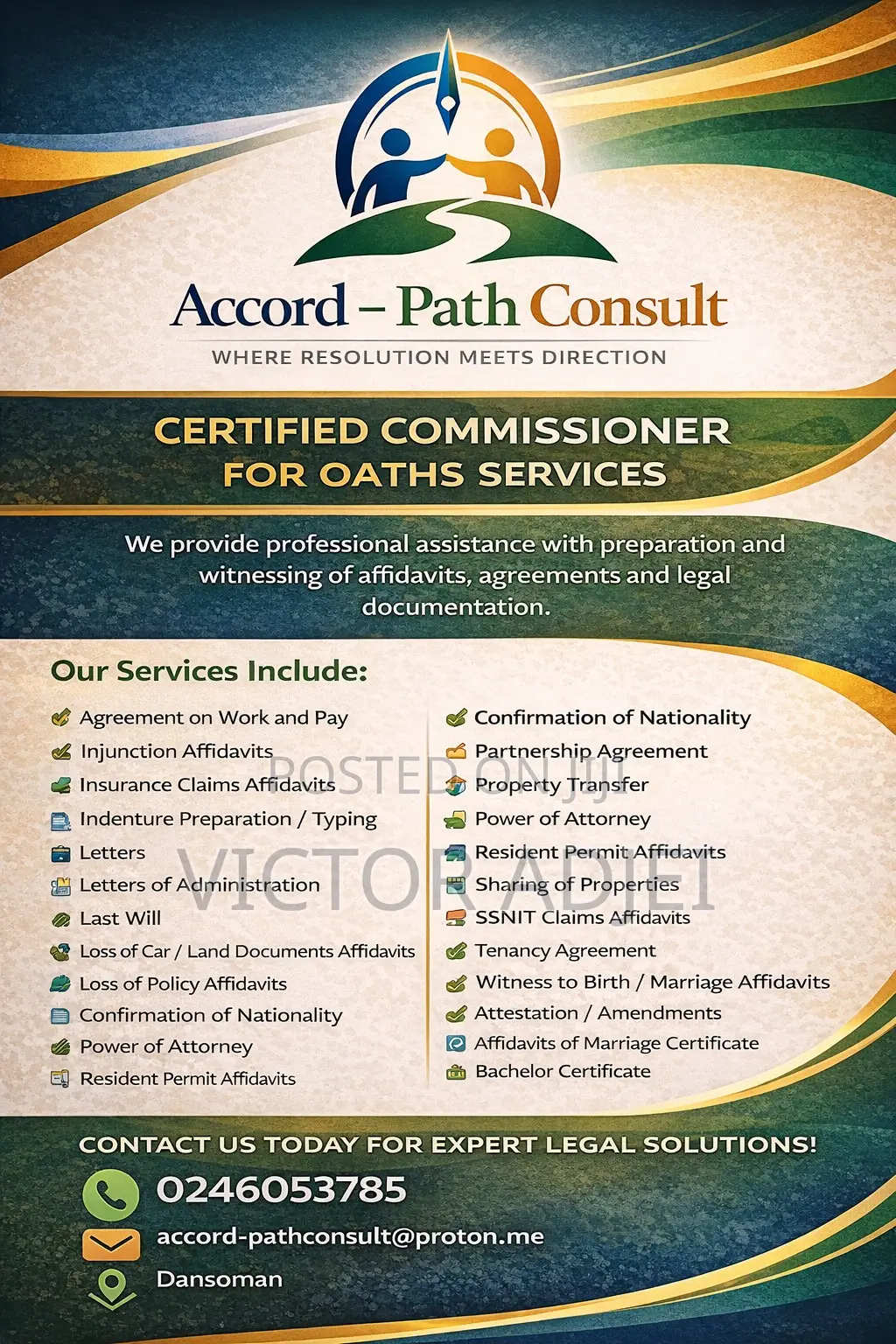 Commissioner for Oaths/ Counselor
