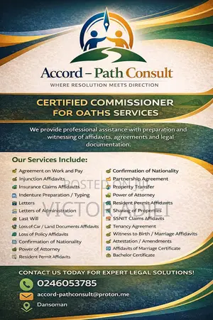 Commissioner for Oaths/ Counselor