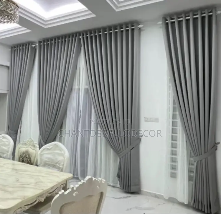 Elegant Blackout Curtains 300ghc a Pair (2pcs Curtains)