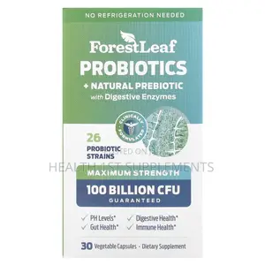 Forest Leaf Probiotics, 100 Billion Cfus, 26 Strains, 30 Veg Capsules