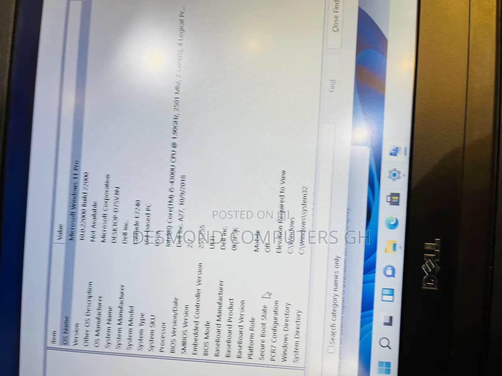 Laptop Dell Latitude E7240 8GB Intel Core i5 SSD 256GB