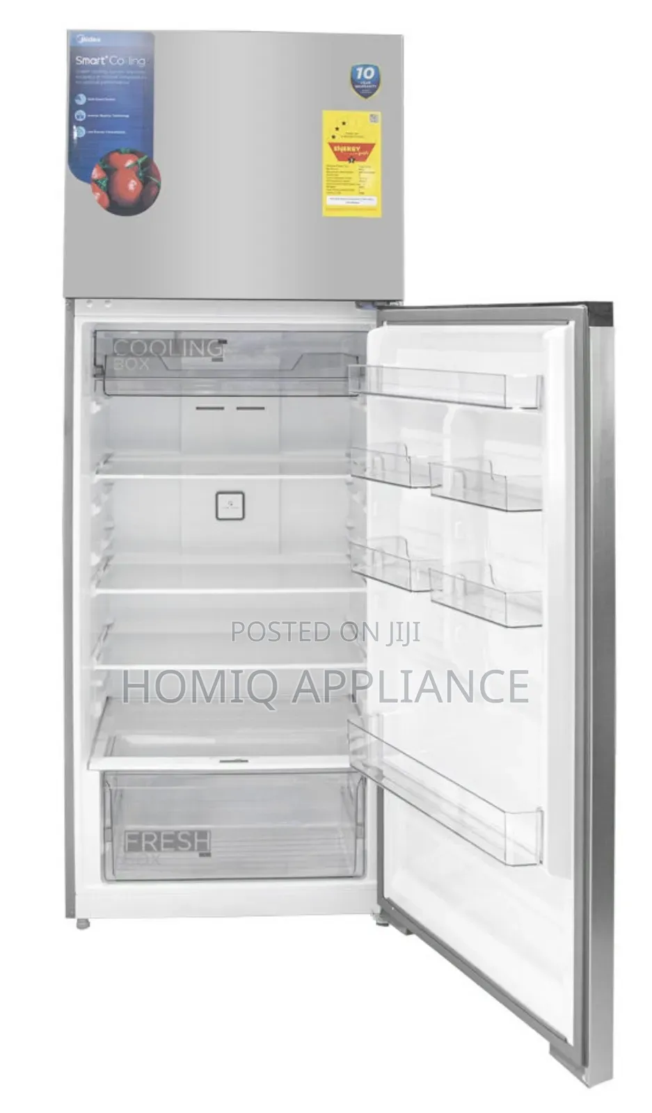 Midea Mdrt645mtn46d 463ltr Double Door Top Mount 5 Star Fridge
