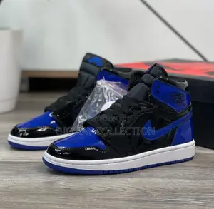 Solid Jordan1 Blue and Black Mirror