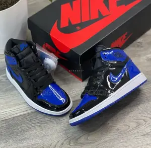 Solid Jordan1 Blue and Black Mirror