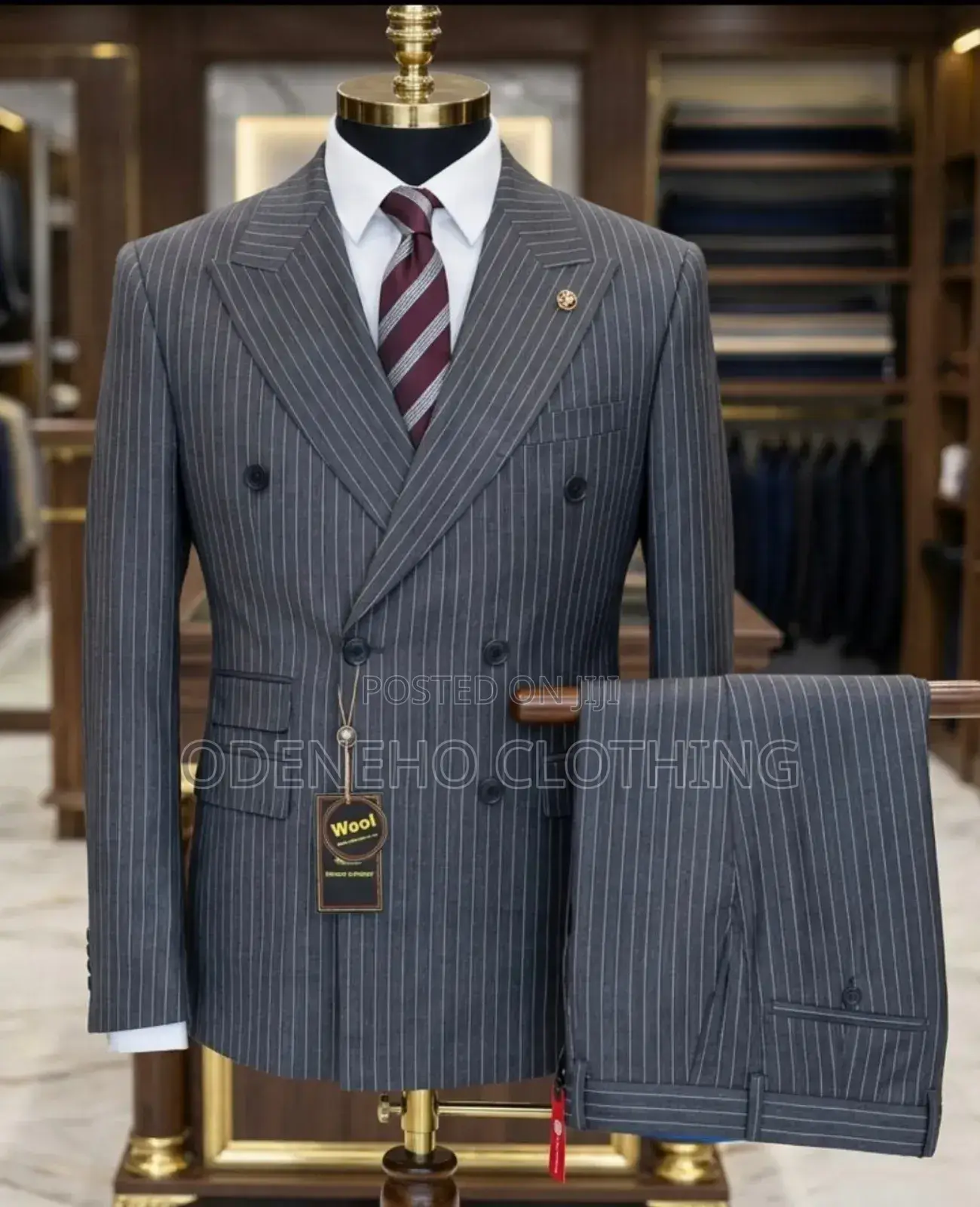 Luxury Pinstripes Double Breasted Suit