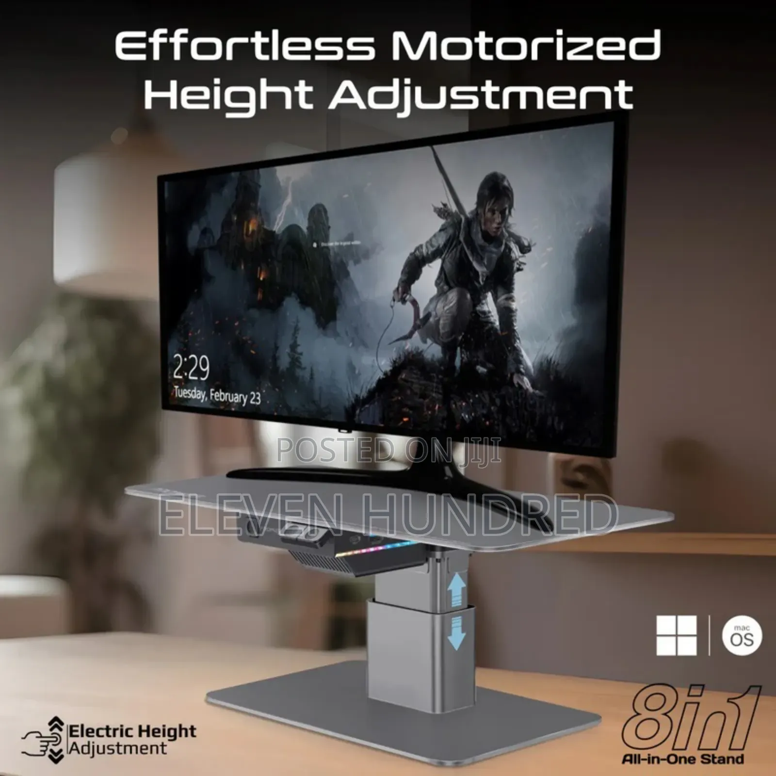 Monitor and Laptop Stand (Motorized)