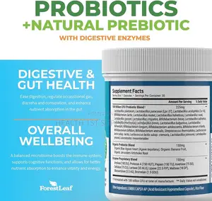 Forest Leaf Probiotics, 100 Billion Cfus, 26 Strains, 30 Veg Capsules