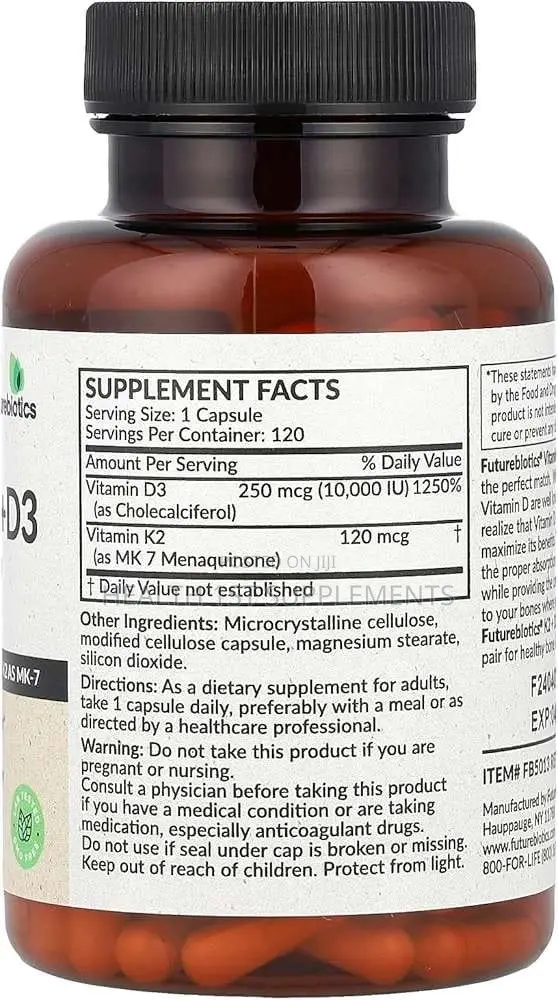 Vitamin D3 (10,000iu + 120mcg Per Capsule) Extra Strength, 120 Caps