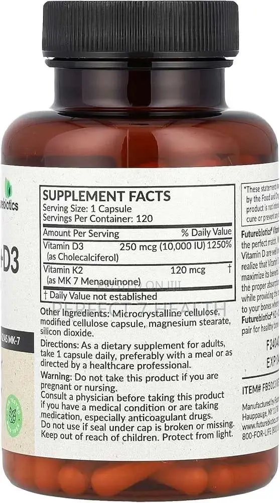 Vitamin D3 (10,000iu + 120mcg Per Capsule) Extra Strength, 120 Caps
