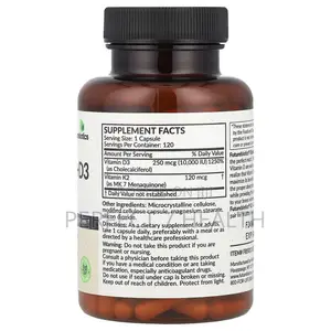 Vitamin D3 (10,000iu + 120mcg Per Capsule) Extra Strength, 120 Caps