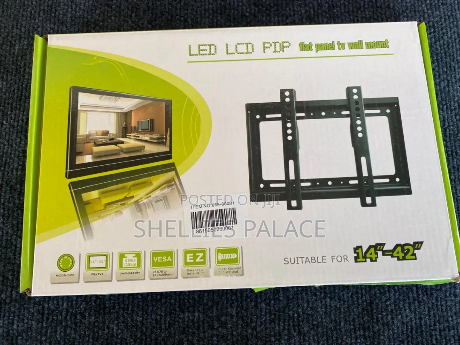 Wall Mount Bracket for Led/LCD/Plasma TV - Black