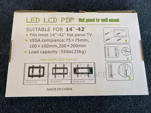 Wall Mount Bracket for Led/LCD/Plasma TV - Black