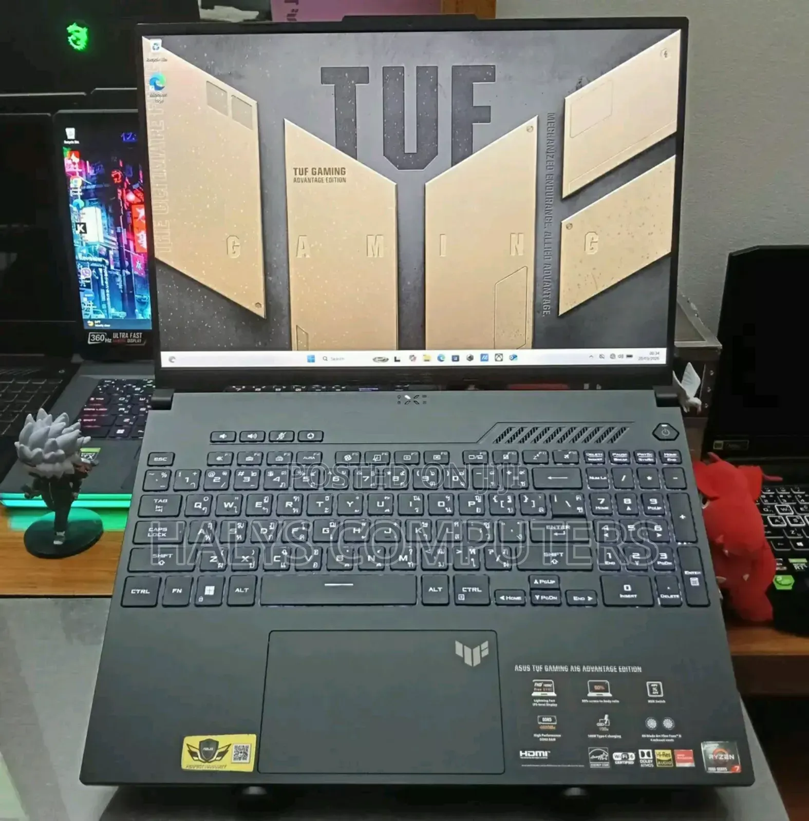 New Laptop Asus TUF Gaming A15 16GB AMD Ryzen 7 SSD 1T