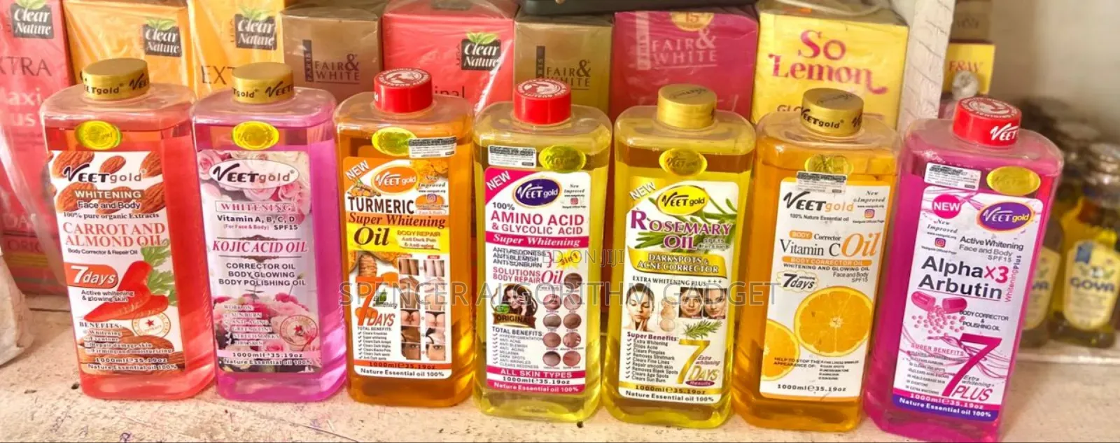 Veet Gold Vitc/Alpha Arbutin/Turmeric/Rosemary/Kojic Acid Body Oil
