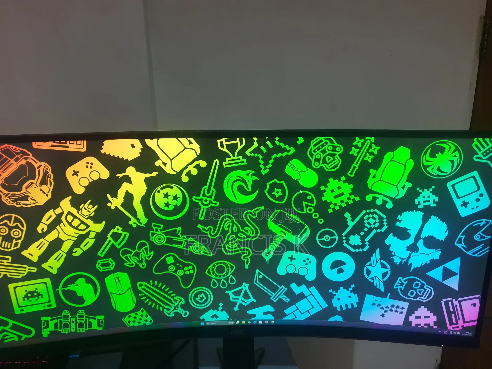Aoc Curved Ultra Wide 165hz "34" Gaming Monitor