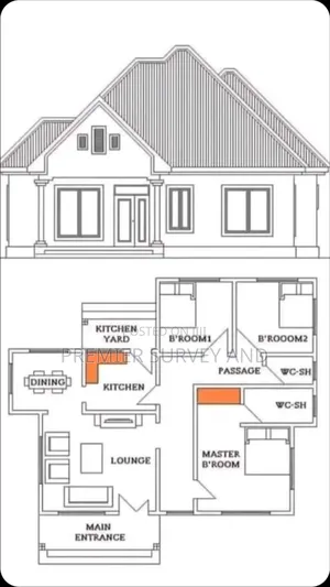 Elegant Bedroom House Plan for Construction