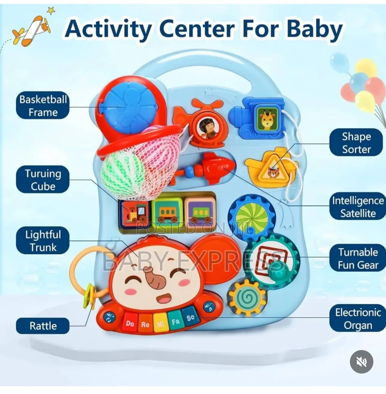 Baby Walker /Pusher With Music Activity Tray