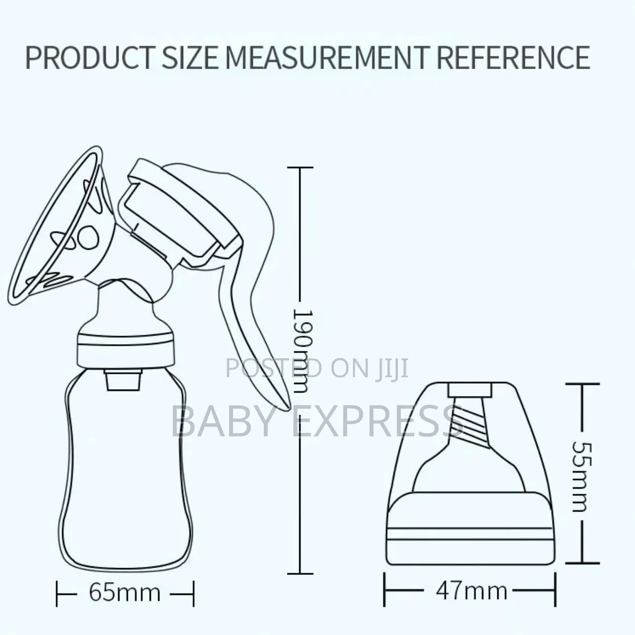 Manual Breast Pump With Bottle Lids – Easy Hygienic