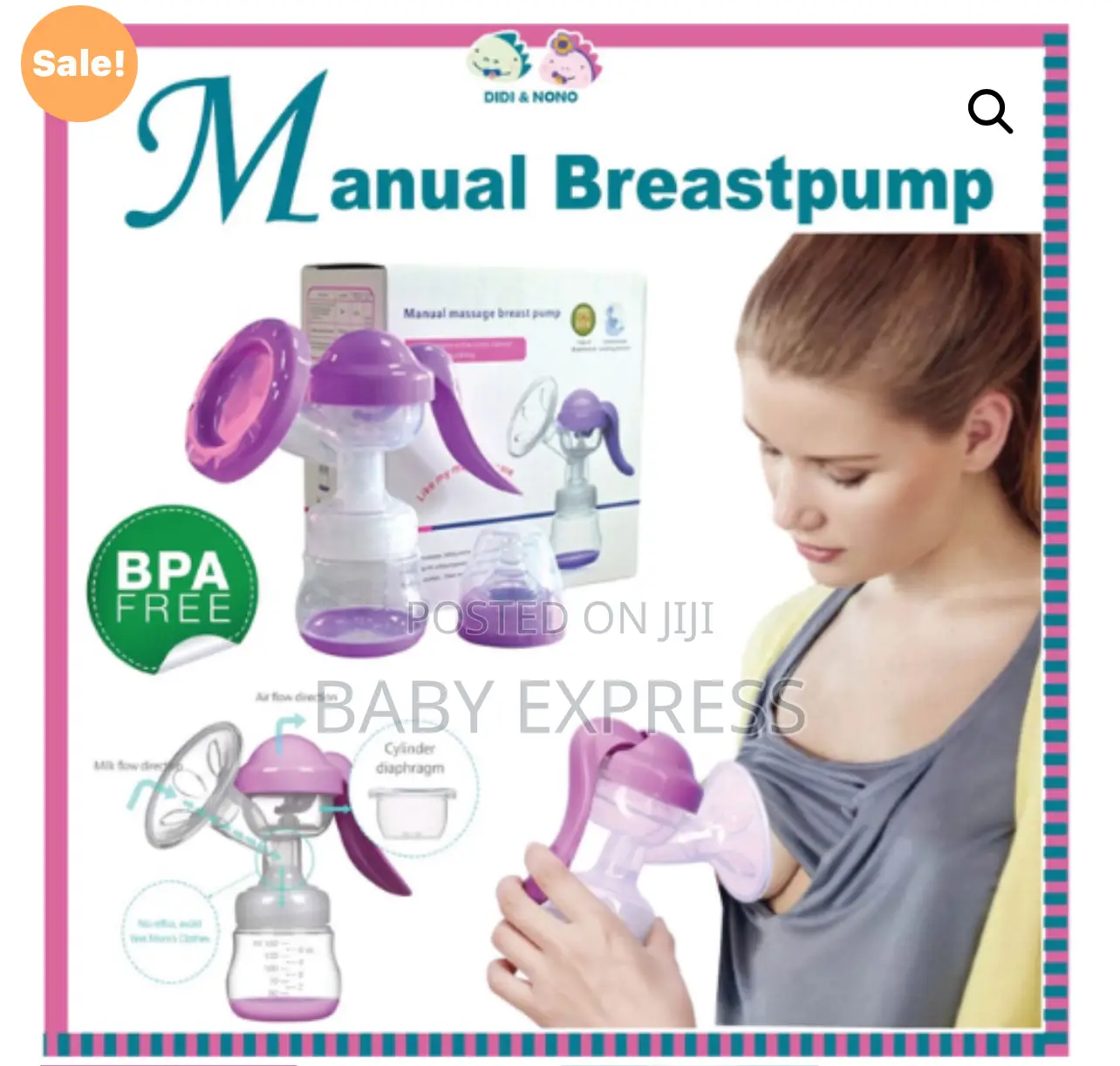 Manual Breast Pump With Bottle Lids – Easy Hygienic