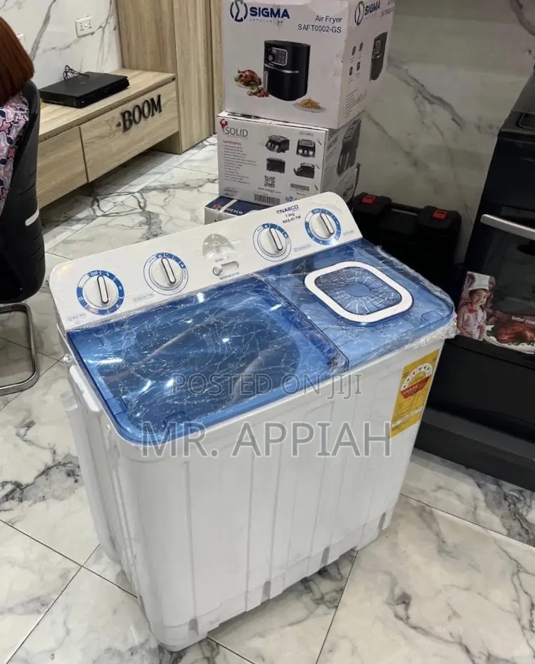 New Nasco 7kg Spin Dry Electric Washing Machine(White)Plastic